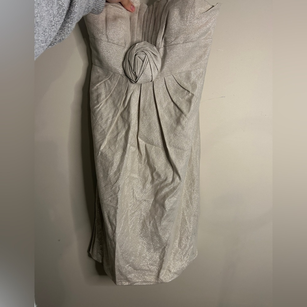 Kay Unger Beige Strapless Dress size 4
